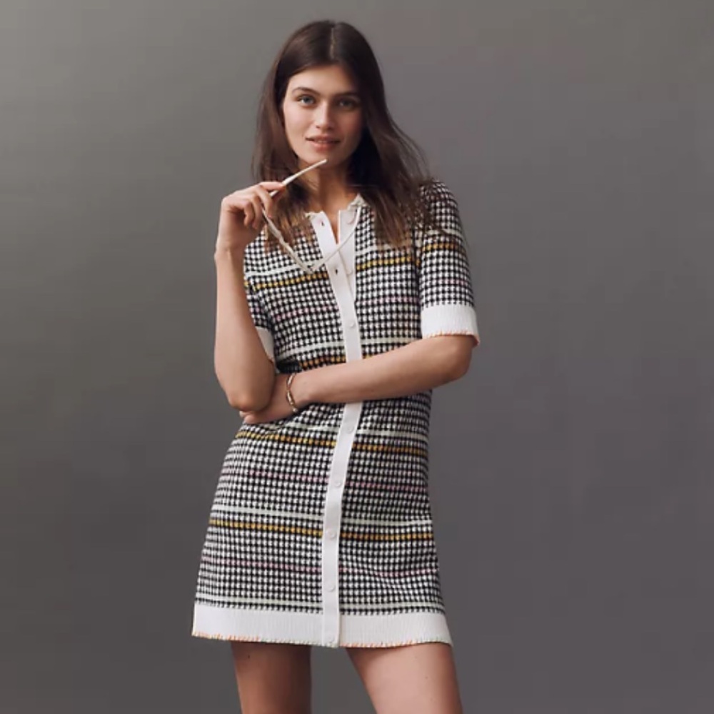 Maeve by Anthropologie - NWT - Buttondown Sweater Shift Dress, Size XXS